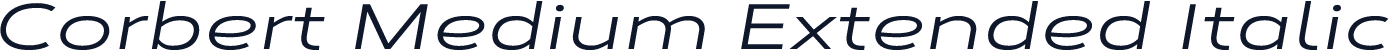 Corbert Medium Extended Italic