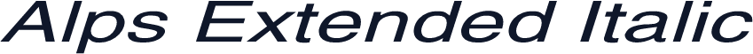 Alps Extended Italic