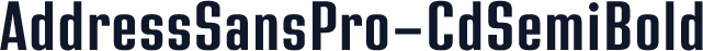 AddressSansPro-CdSemiBold