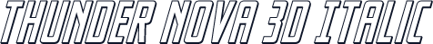 Thunder Nova 3D Italic