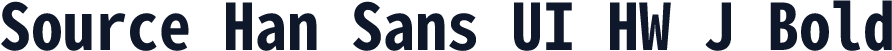 Source Han Sans UI HW J Bold