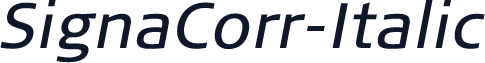 SignaCorr-Italic