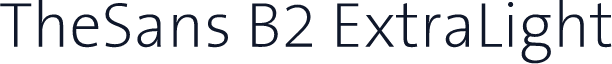 TheSans B2 ExtraLight