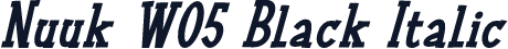 Nuuk W05 Black Italic