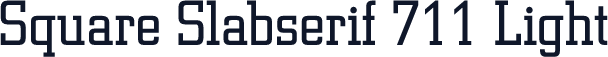 Square Slabserif 711 Light