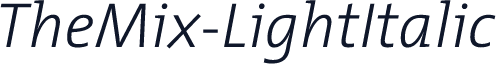 TheMix-LightItalic