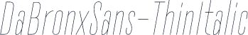 DaBronxSans-ThinItalic