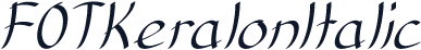 FOTKeralonItalic