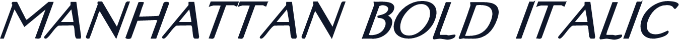 Manhattan Bold Italic