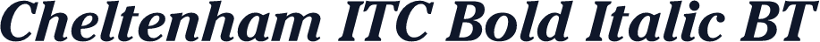 Cheltenham ITC Bold Italic BT