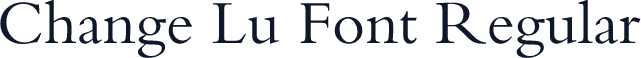 Change Lu Font Regular
