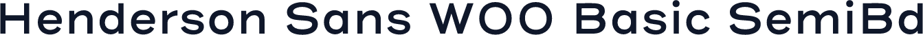 Henderson Sans W00 Basic SemiBd