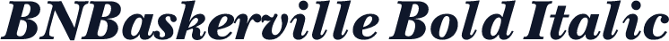 BNBaskerville Bold Italic