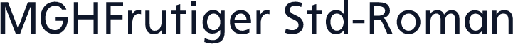 MGHFrutiger Std-Roman
