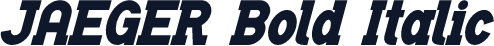 JAEGER Bold Italic