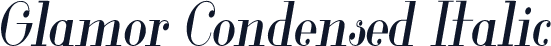 Glamor Condensed Italic