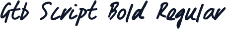 Gtb Script Bold Regular