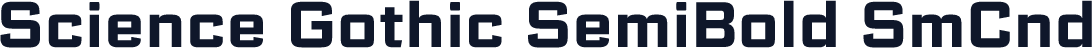 Science Gothic SemiBold SmCnd