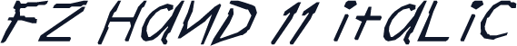 FZ HAND 11 ITALIC