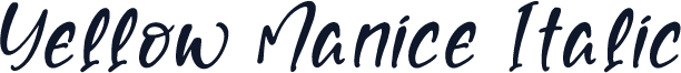 Yellow Manice Italic