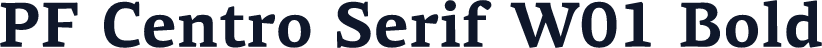 PF Centro Serif W01 Bold