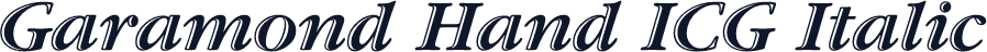 Garamond Hand ICG Italic