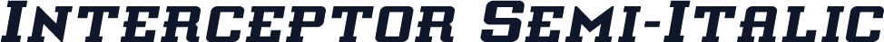 Interceptor Semi-Italic