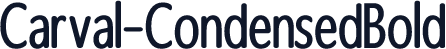Carval-CondensedBold
