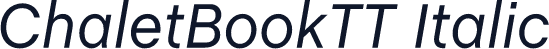 ChaletBookTT Italic