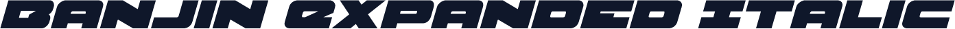 Banjin Expanded Italic