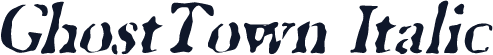 GhostTown Italic