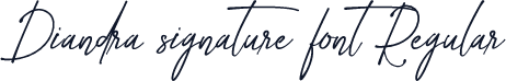 Diandra signature font Regular