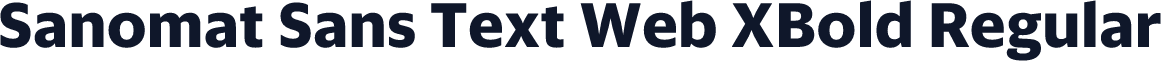 Sanomat Sans Text Web XBold Regular