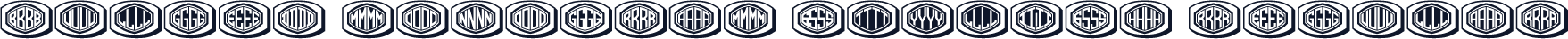 Bulged Monogram Stylish Regular