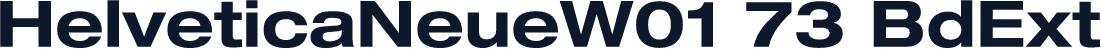 HelveticaNeueW01 73 BdExt