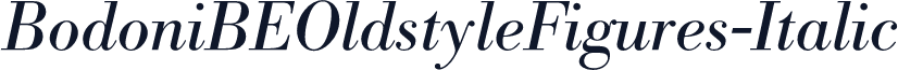 BodoniBEOldstyleFigures-Italic