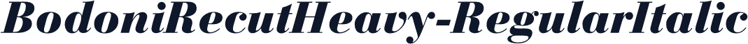 BodoniRecutHeavy-RegularItalic