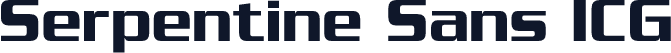 Serpentine Sans ICG
