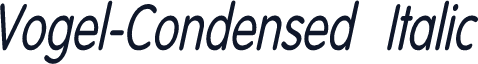 Vogel-Condensed Italic
