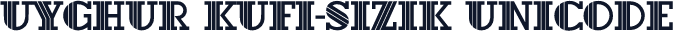 Uyghur Kufi-Sizik Unicode