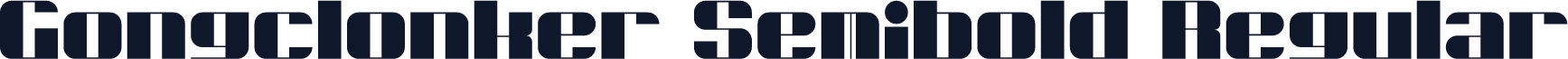 Gongclonker Semibold Regular
