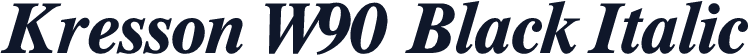 Kresson W90 Black Italic