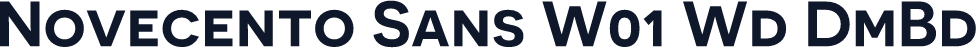 Novecento Sans W01 Wd DmBd