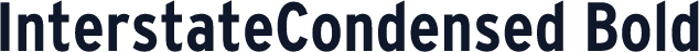 InterstateCondensed Bold
