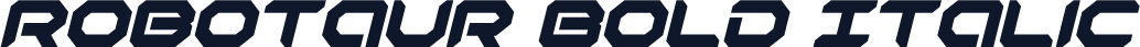 Robotaur Bold Italic