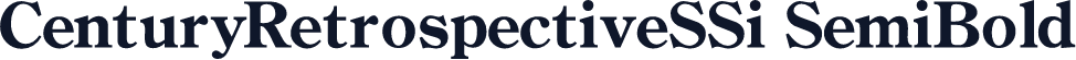 CenturyRetrospectiveSSi SemiBold