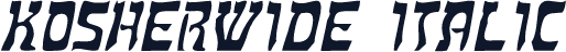 KosherWide Italic