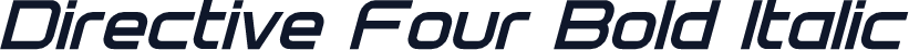 Directive Four Bold Italic