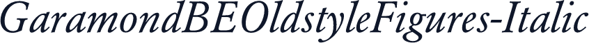 GaramondBEOldstyleFigures-Italic