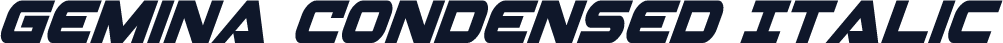 Gemina Condensed Italic